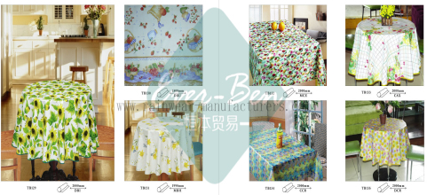 10-11 China large round tablecloths vinyl supplier